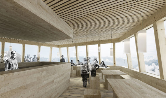 Abbruch und Wiederaufbau der Schwarzensteinhütte (Bz), 2011